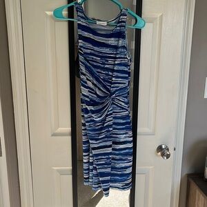 Calvin Klein blue/white/black for fitting dress